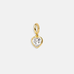 Heart Cluster Charm - Heart Gem