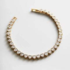 Kali Tennis Bracelet - Gold/Pavé
