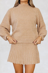 Seasonal Style Knit Sweater Natural