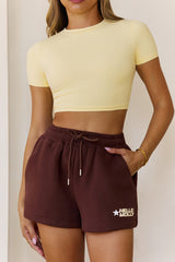 BASE Fleece Sweat Shorts Brown