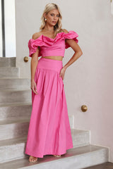 SEVEN WONDERS Savannah Maxi Skirt Pink