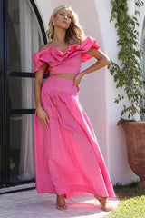 SEVEN WONDERS Savannah Maxi Skirt Pink