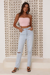 Sparks Joy Crop Top Pink