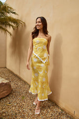 Reach The Stars Maxi Skirt Yellow