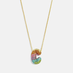 Kids' Bubble Initial Necklace - Multi