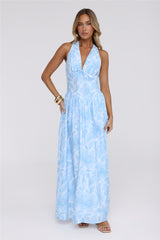 Icon In Progress Maxi Dress Blue