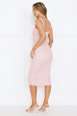 Untamed Midi Dress Pink