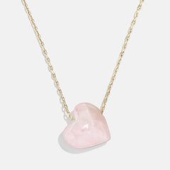 Juno Rose Quartz Necklace - Rose Quartz Stone