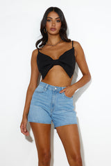 RIDERS BY LEE Girlfriend Shorts Blue Sands