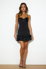 Celeb Style Mini Dress Black