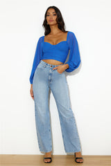 Enchanting Hymns Crop Cobalt Blue