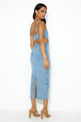 Made To Measure Midi Dress Denim