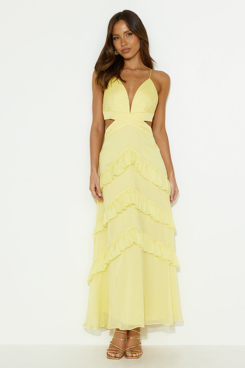 Sunset Dreamer Maxi Dress Yellow