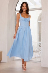 Sunlit Horizons Maxi Dress Blue