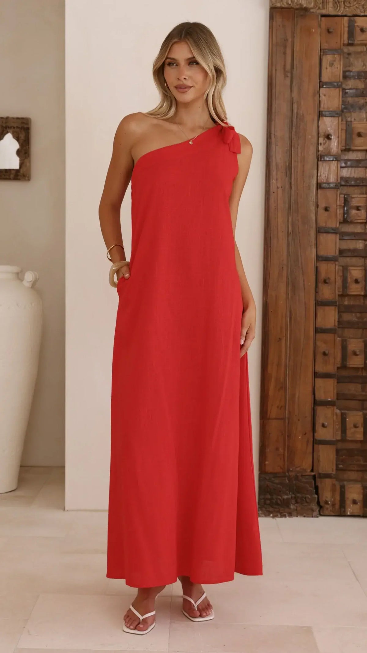 Hallie Maxi Dress - Red