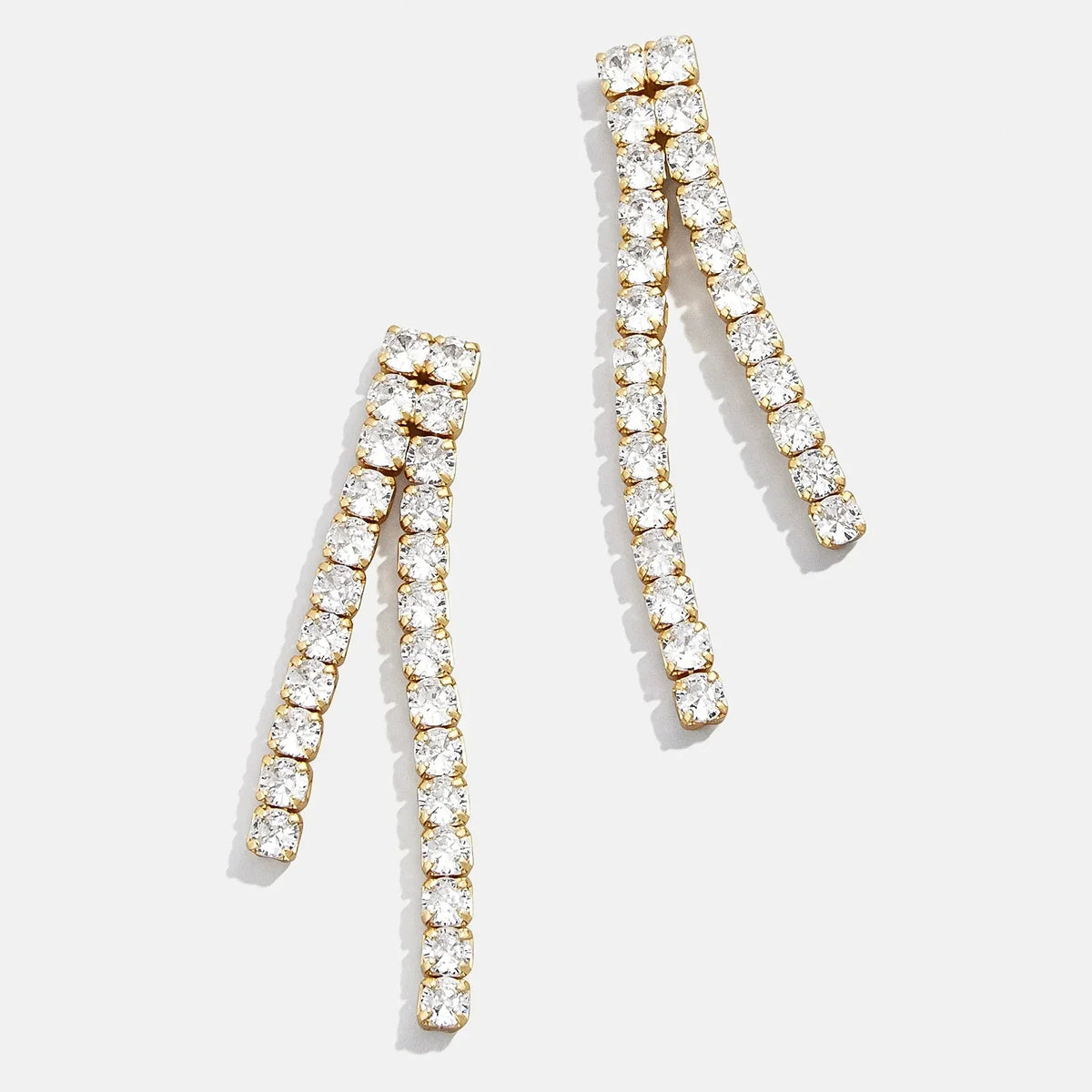 Frankie 18K Gold Earrings - Gold/Pavé