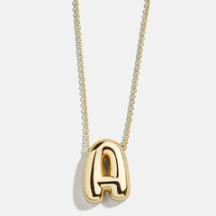 Kids' Bubble Initial Necklace - Gold