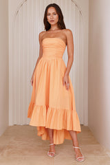 Style Anywhere Midi Dress Orange