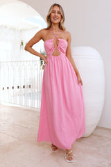 Coastlines Maxi Dress Pink