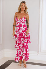 Stargazing Girl Maxi Dress Pink