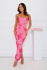 Estelle Mesh Maxi Dress Pink
