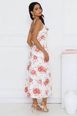 Luxe Dreamscape Midi Dress Pink
