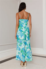 Secrets Of The Ocean Maxi Dress Blue