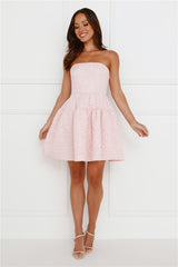 Sasha Strapless Mini Dress Pink