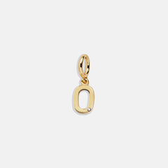 Gold Number Cluster Charm - 0