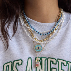 High Energy Semi-Precious Necklace - Hamsa