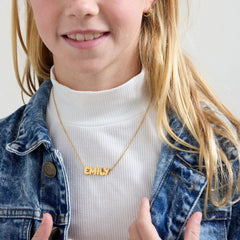 Kids’ Custom Nameplate Necklace - Balloon
