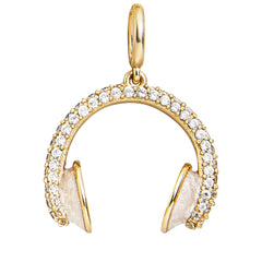 Hobbies Cluster Charm - Headphones - White