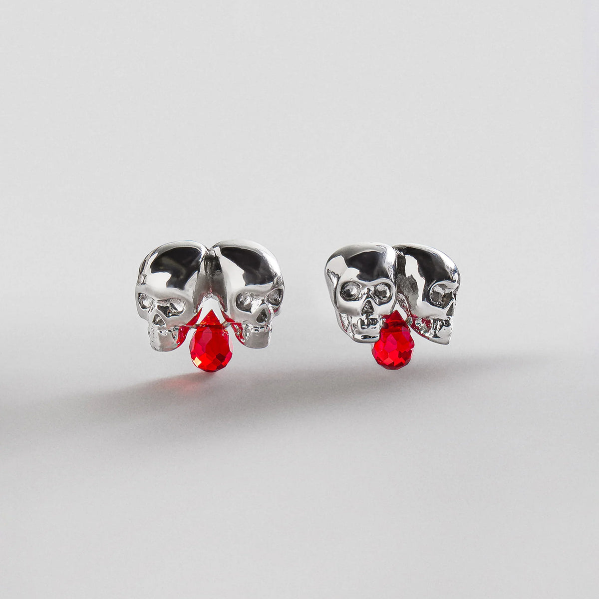 Head Count Halloween Skull Earrings