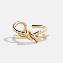 Gold Ties Ring - Gold