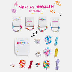 Kids’ DIY Valentine Bracelet Craft Kit - Valentine Bracelet DIY Kit