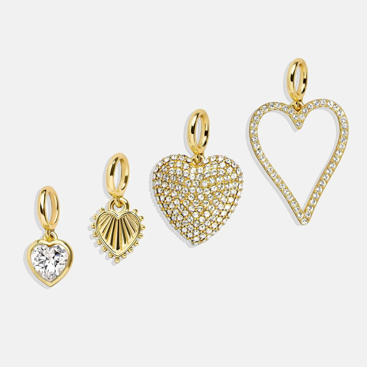 Heart Cluster Charm - Heart Gem