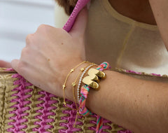 Knotty Initial Custom Bracelet - Bold Multi Double Letters