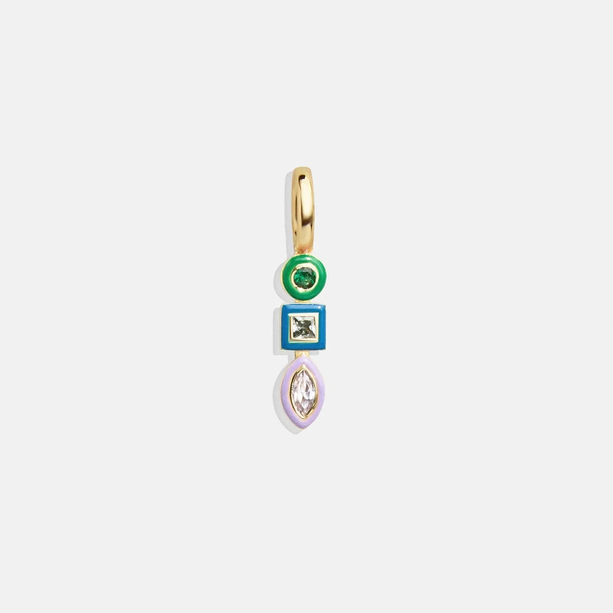 Jeweled Cluster Charm - Multi/Gold