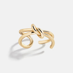 Gold Ties Ring - Gold