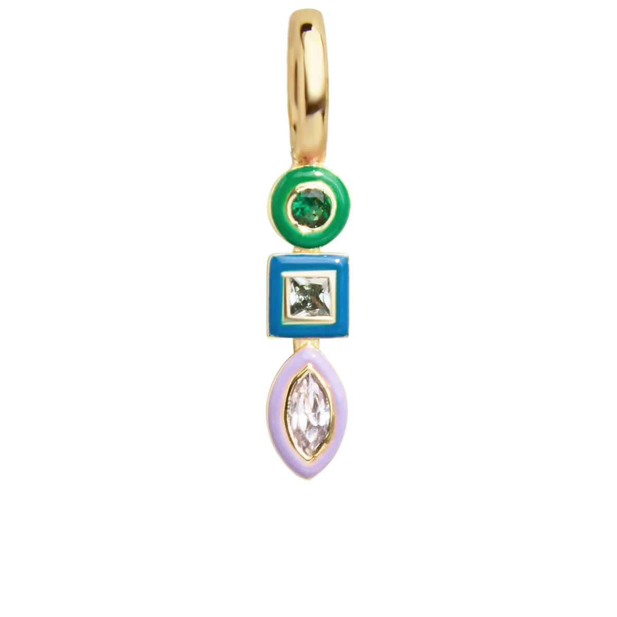 Jeweled Cluster Charm - Multi/Gold