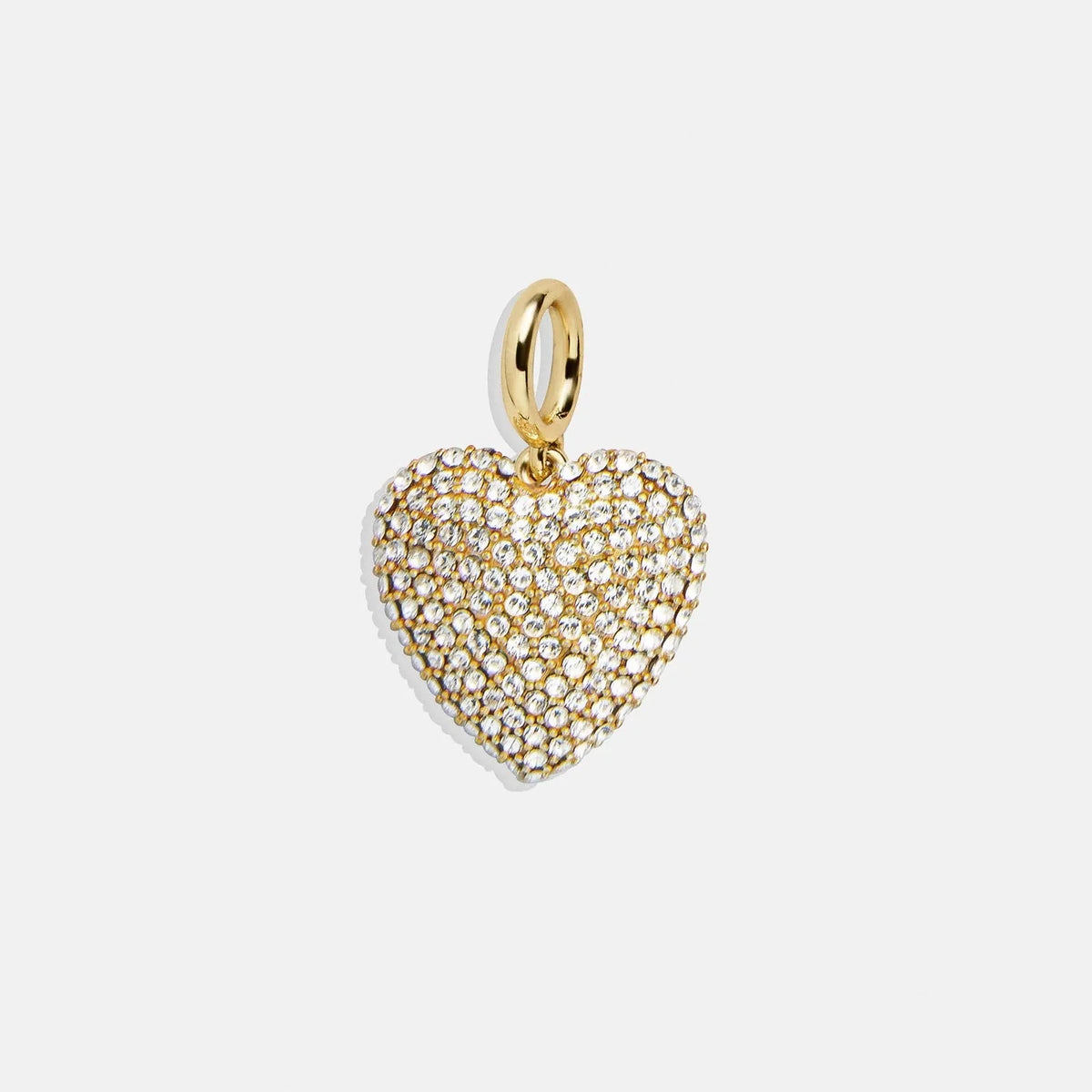 Heart Cluster Charm - Heart Puffy Pave