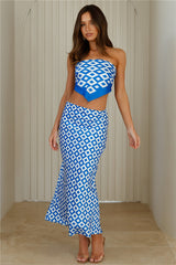 The Silky Co Ord Set Blue