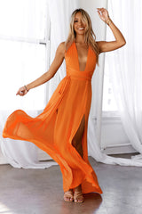    My Solo Debut Maxi Dress Orange