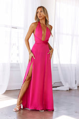 My Solo Debut Maxi Dress Magenta