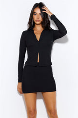 Influence Me Mini Skirt Black