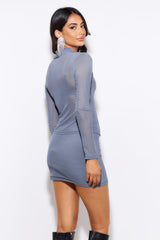 Inspired By Me Mesh Mini Skirt Grey