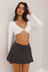 Hot Luck Mini Skirt Charcoal