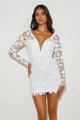 Gorgeous Reflection Mini Dress White