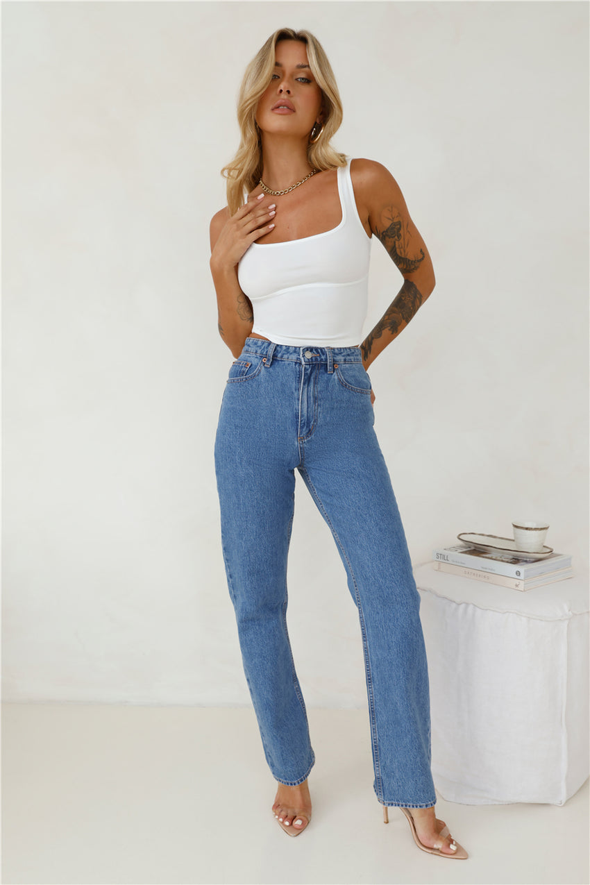 Ideal Match Crop Top White