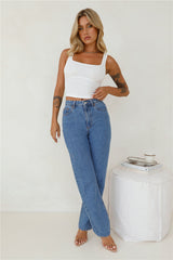 Ideal Match Crop Top White